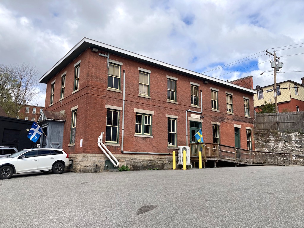 A view of Dugan Mill taken from the Museum's parking lot.