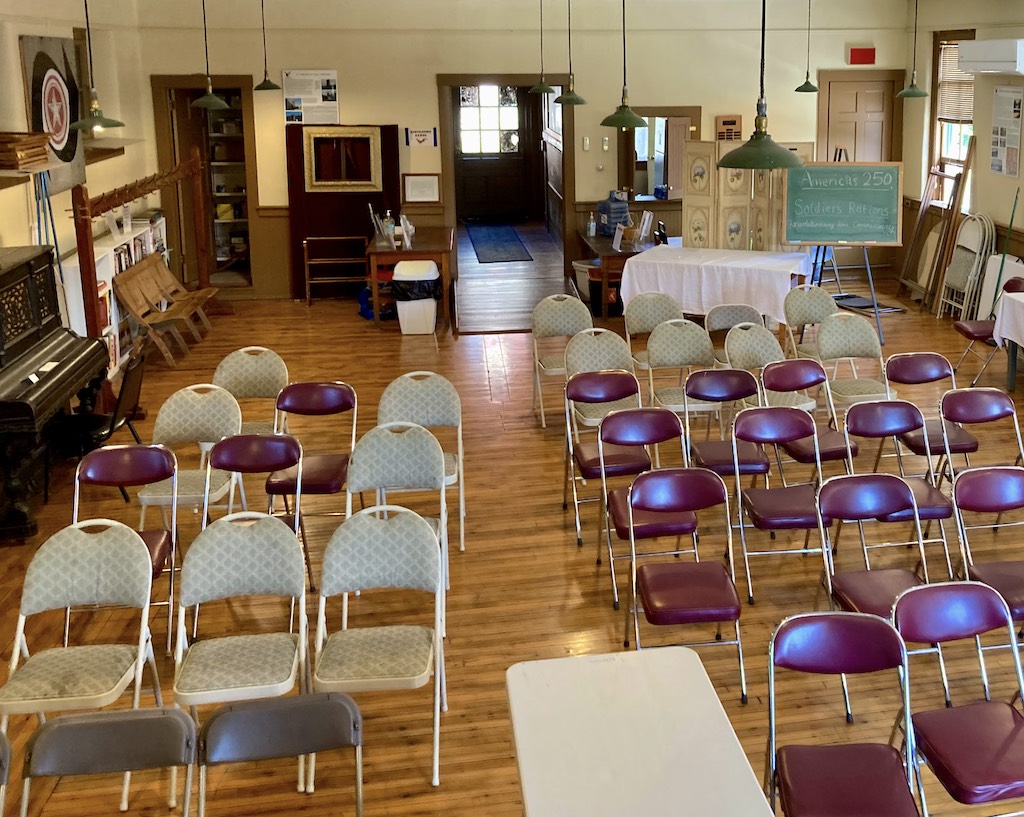 Presenter's view of the Dugan Hall interior